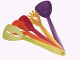 Colheres Pegadores Utensilios Nylon Luxo 5 Peças - 128444 - Wincy