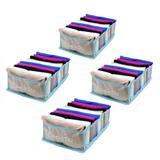 Colmeia Organizadora Para Camisetas - Azul 4 Peças - Vb home