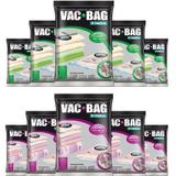 Combo: 10 Saco A Vácuo Vac Bag - 5 Extra + 5 Jumbo Ordene