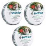 Combo 3 Coleiras Anti Pulgas Seresto Bayer Para Até 8 Kg