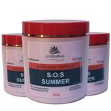 Combo 3 produtos prolinehair máscara de hidratação SOS Summer 500g cada