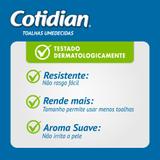 Combo 6 Pacotes Fralda Cotidian G + 3 Pcts Toalha Umedecida