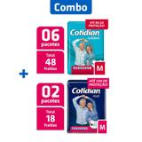 Combo 6 Pcts Fralda Adulto Clássica M + 2 Pcts Fralda Plus M - Cotidian