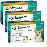 Combo Anti Pulgas Simparic 40 Mg 10, A 20 Kg 9 Comprimidos - Zoetis