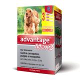 Combo Antiparasitário Advantage Max-3 G Para Cães de 10 a 25 kg - 3 Pipetas (2,5 ml) - Bayer