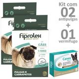 Combo antipulgas fiprolex e vermífugo canex plus cães 10kg - Ceva