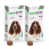 Combo Bravecto Antipulgas E Carrapatos Para Cães De 10 - 20kg - 2 unidades - Msd