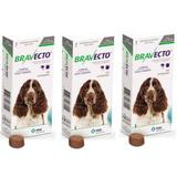 Combo Bravecto Antipulgas E Carrapatos Para Cães De 10 - 20kg - 3 unidades - Msd