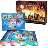 Combo - Jogo Cuca Legal 600 Perguntas + Jogo Desafio da Fortuna - Pais e filhos