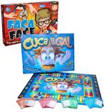 Combo - Jogo Cuca Legal 600 Perguntas + Jogo Faça Face - Pais e filhos