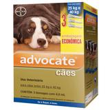 Combo leve 3 pague 2 advocate caes 25 a 40kg (4,0ml) bayer