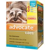 Combo leve 3 pague 2 advocate cães 4 a 10 kg ( 1,0ml) bayer