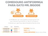 Comedouro Alumínio Gatos Adultos Mr. Bigode Nf Pet - Nf-pet