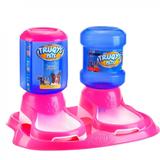 Comedouro Bebedouro Bandeja Cão Gato - Truqs pet