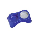 Comedouro Bebedouro Postura Correta Coma Melhor M 6em1 Azul - Pet inejt