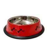 Comedouro Caes Gatos Inox Metálicos Decorado Pantone 240ml - Murano