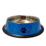 Comedouro Caes Gatos Inox Metálicos Decorado Pantone 710ml - Murano