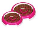 Comedouro Cães Ou Gatos Lento - Rosa - Slow Food - Médio - Truqys pets
