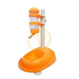 Comedouro Com Bebedouro Automático Bilha Laranja Regulável - T petz