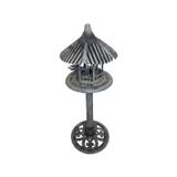 Comedouro com Telhado Cinza para Pássaros - Goods br