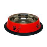 Comedouro Decorado Pantone Inox Para Cães E Gatos 480ml - T petz