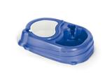 Comedouro Duplo Para Cães e Gatos N1 Azul 6x26 - Nutriplan