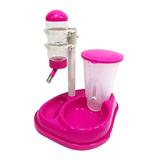 Comedouro E Bebedouro Automático Feeder Para Cães E Gatos - Rosa - Pet lider brasil
