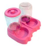 Comedouro e Bebedouro Automático Rosa 3L - 2,5kg - Royal pets