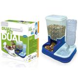 Comedouro e Bebedouro duplo automático para cachorros e gatos Dual Pet Chalesco - Duplo Automático