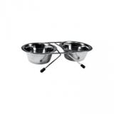 Comedouro e Bebedouro Duplo Inox 400ml - Jambo