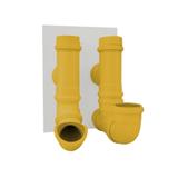 Comedouro e Bebedouro Pet Dispenser para ração Cães e Gatos Amarelo - Formalivre