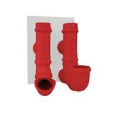 Comedouro e Bebedouro Pet Dispenser para ração Cães e Gatos Vermelho - Formalivre