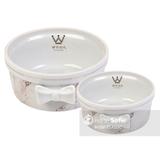 Comedouro Laço Woof Classic Empire Mármore Prata