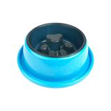 Comedouro Lento Coma Melhor Facility Azul - Pet injet