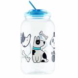 Comedouro Porta ração para cachorro e gato 3,6L Azul - Bandeirantes