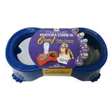 Comedouro Postura Correta 6 em 1 Pelos Longos - Pet Injet - Azul