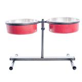 Comedouro Suspenso Ajustável Premium NF Pet Vermelho
