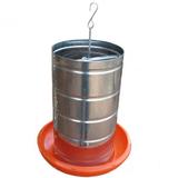 Comedouro Tubular Galvanizado 20 Kg - Galinha choca