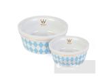 Comedouro Woof Classic Deep Losango Azul