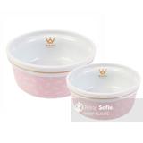 Comedouro Woof Classic Granulado Rosa