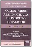 Comentarios a lei da cedula de produto rural cpr - Jurua