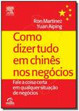 Como dizer tudo em chines nos negocios - Ltc - grupo gen