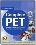 Complete pet sb without answer - with cd-rom - Cambridge