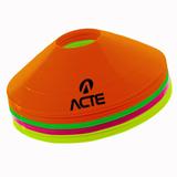 Cone-Chapeu Chinês com 12 peças, cores sortidas (branco, preto, amarelo e laranja) 20cm - ACTE Sport - Acte sports