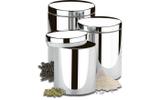 Conj. Potes para Mantimentos com Tampa 3 pçs Brinox