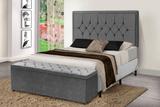 Conj Quarto Painel Recamier Bau Julia 6743 King 195cm - Estofados jatai