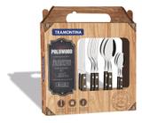 Conj Talheres Inox 24pc Polywood Tramontina 21199/905 - Tramontina cutelaria