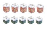 Conjunto 10 Potes Para Mantimentos Arroz Feijão Macarrão - Injeplastec