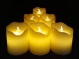 Conjunto 12 Vela Led Parafina Chama Viva 6x4,5 - Bekasa