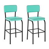 Conjunto 2 Banquetas Altas Vintage Verdes - Pantdesign